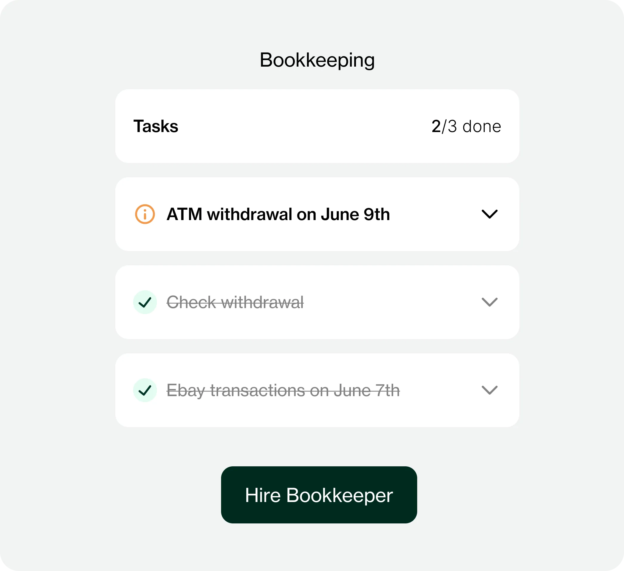 Hire a Bookkeeper
